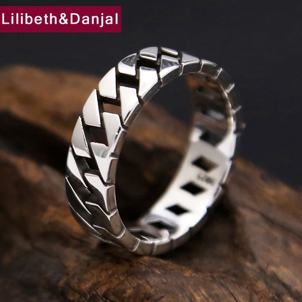 wedding rings men jewelry 925 sterling silver ring brand gift fine jewelry for mens wholesale man r17 230801, Slivery;golden